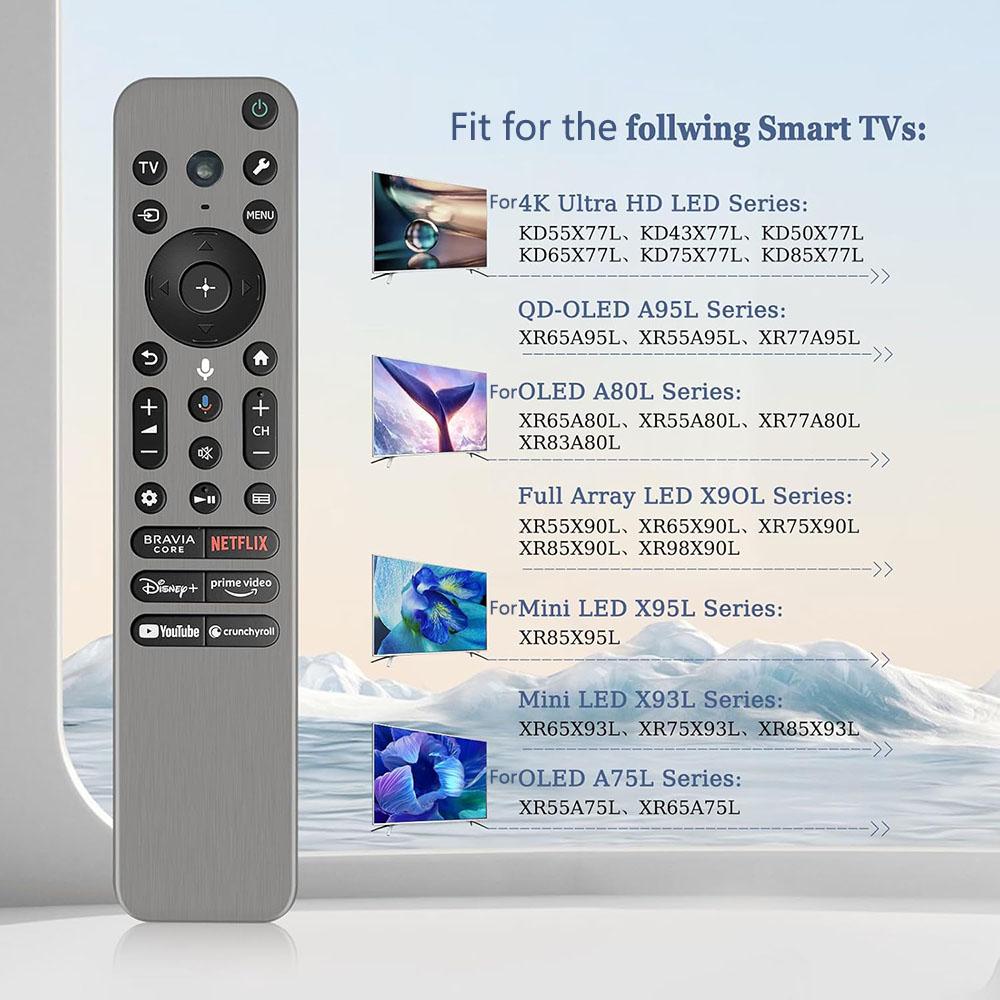 Tv Voice Remote Control Rmf-Tx910U For Sony Tv