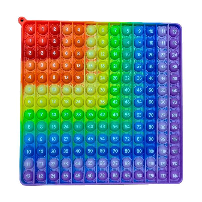 Rainbow Silicone Pop-It Mouse Bubble Toy for Kids - Fun Decompression Pendant