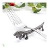 Smiti Animal Chrome Chopstick Rests / Knife Rests, Set of 5 (Dachshund, Black)