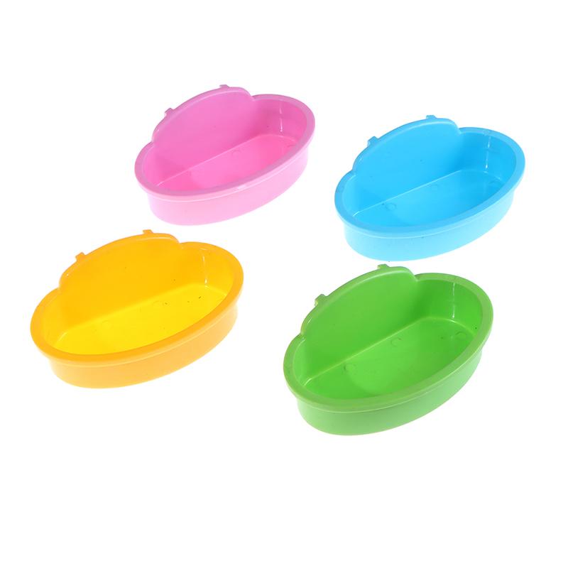 1Pc Bird Hamster Bowl Small Pet Cage Hanging Drink Food Feeder Cup