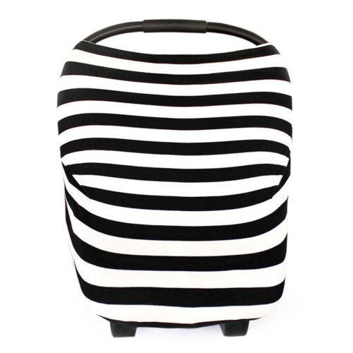 

Уличный солнцезащитный козырек Детский чехол Защитный чехол для детской коляски Сохраняет тепло Прочный Black White Strip