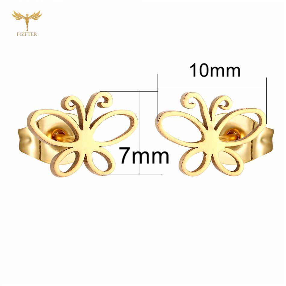12 Pairs Insect Butterfly Earrings Casual Fashion Zircon For Women Girls Stainless Steel Stud Earrings Set Cheap Resale Gifts