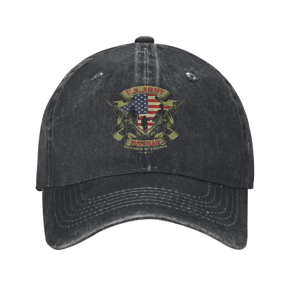 USA Th Anniversary American Baseball Caps Casual Distressed Denim Washed Sun Cap for Unisex Women Outdoor Adjustable Fit Cap