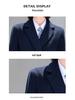 Unisex Woolen Mid-Length Coat - Warm, Versatile for Autumn/Winter 2025