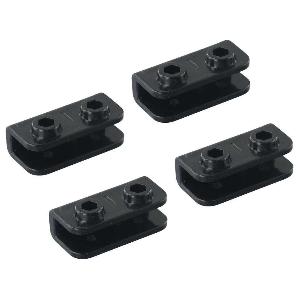 Adapter Rectangular Bracket 1PC/4 PCS 2-Way Black Glass Fiber Pole Pop-up Connector Rectangular Replacement Spare