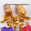 Handmade Origami Gold and Silver Ingot with Thickened Tin Foil, Semi-Finished Paper Craft