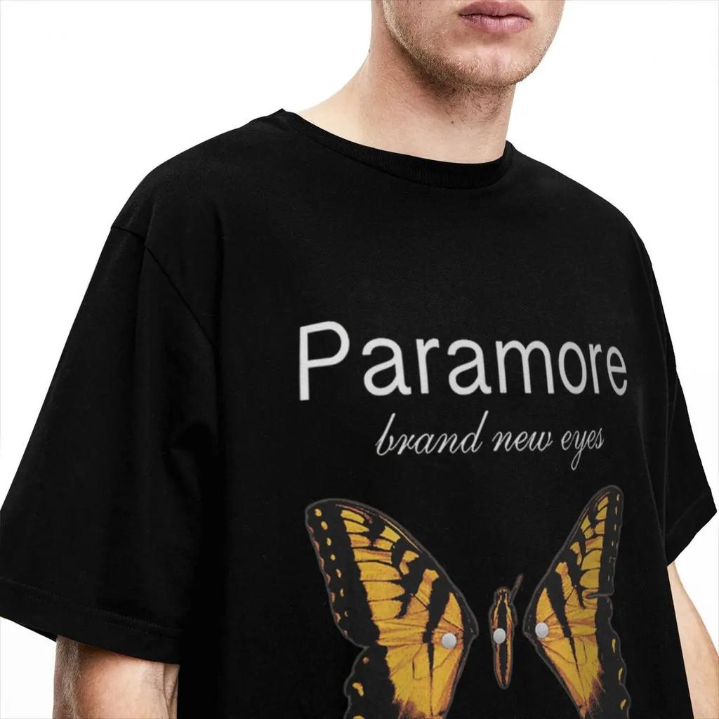 Men Women's Paramore Butterfly Logo Shirt Outfits Vintage  T Shirts Tee Clothing Printed