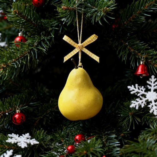 Fruit Car Pendants Artificial Foam Fruits Rear Mirror Car Charm Christmas Tree Hanging Ornaments for Auto Accessory Xmas Decor