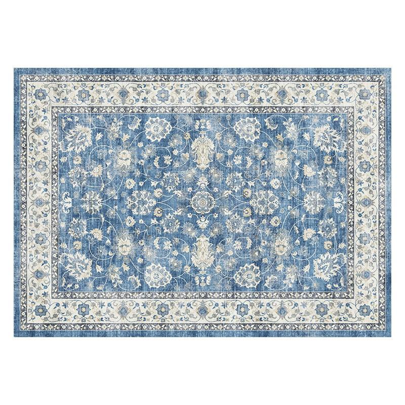 Modern Geometric Area Rug Living Room Bedroom Non-Slip Washable Soft Faux Wool Carpet Square