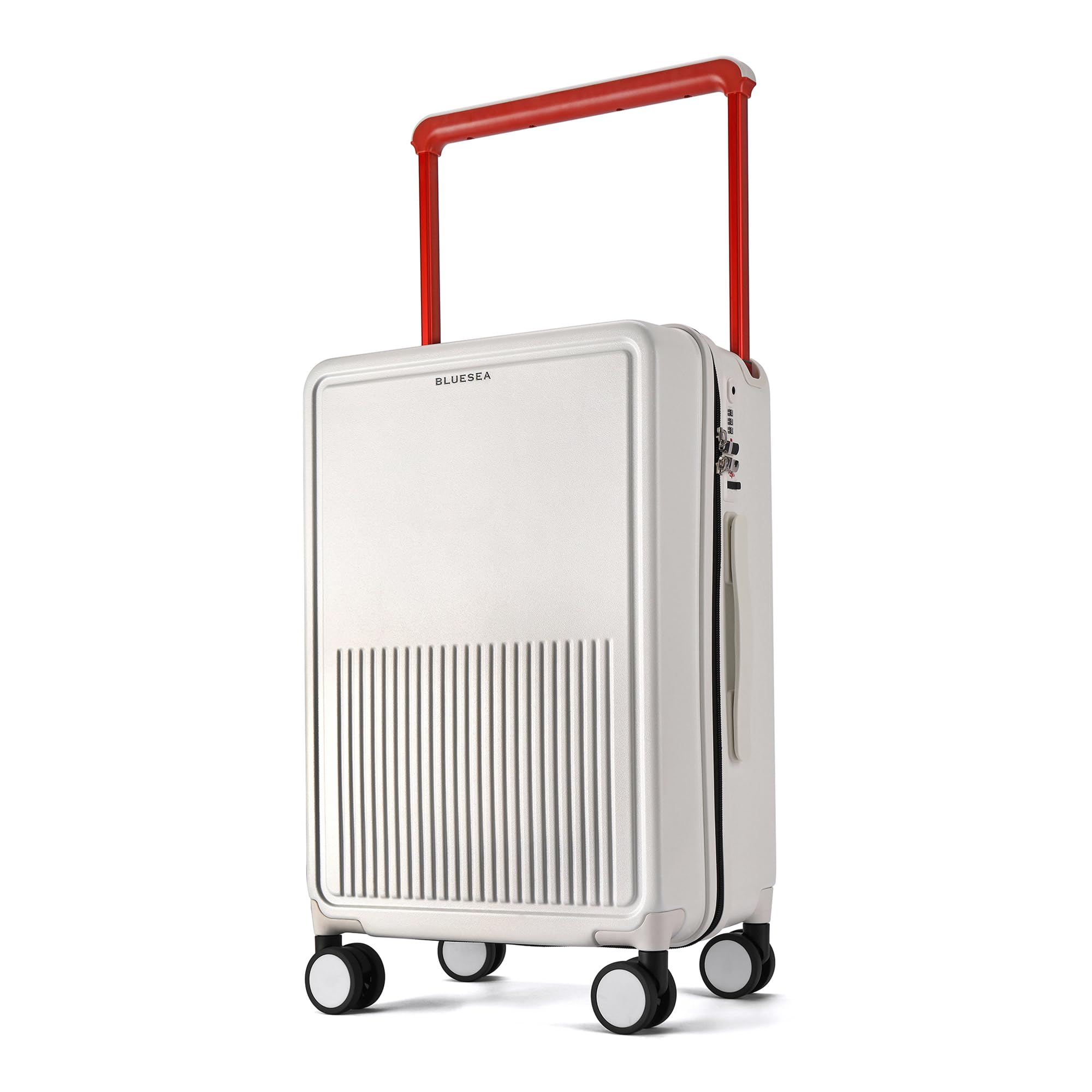 

Front PC TSA Double Hook Cup USB Quiet Aluminum Business Belt S White [BlueSea] Suitcase, Carry-on Luggage, Opening, 100% Material, Lock, Casters, білий