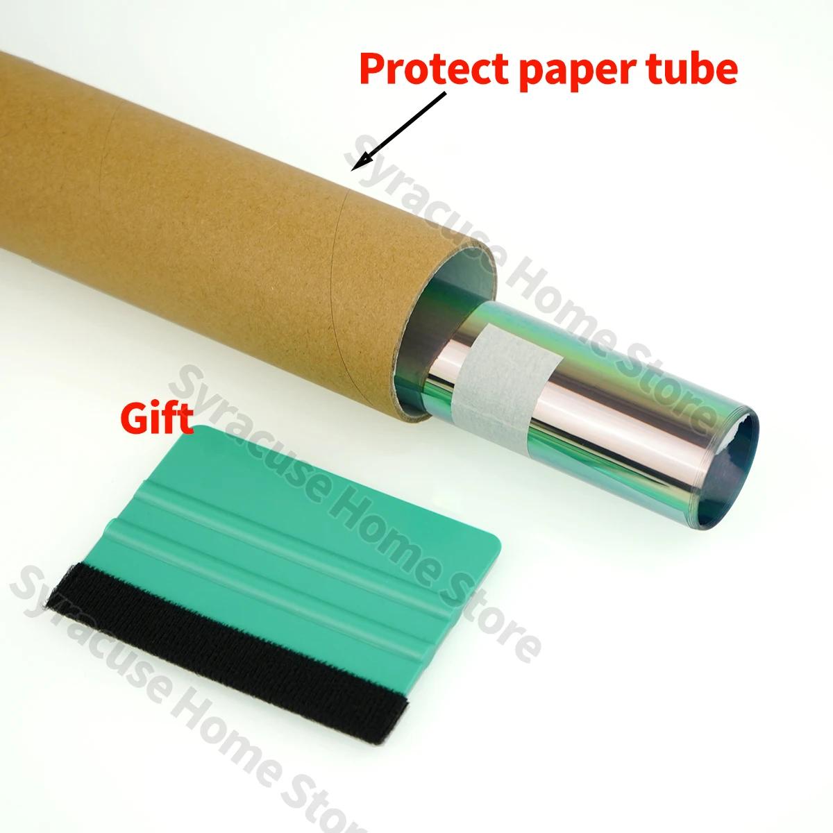 

64% хамелеоновая пленка Aurora Green для изменения цвета автомобильного окна, тонировочная наклейка на стекло, солнечная декоративная защитная пленка 50cmX100CM