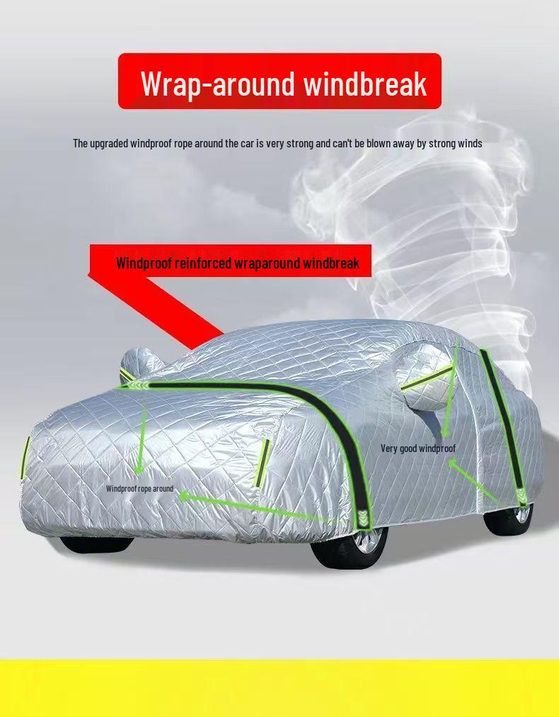 Housse de voiture matelassée en coton toutes saisons pour Honda CR-V: Protection contre la grêle, le soleil, le gel et la neige.