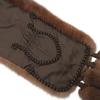 Excellent MITSUKOSHI genuine fur shawl With office Brown Sable SABLE Women Used
