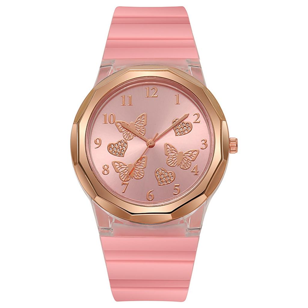 Watch And Mens Silicone Wristband Womens Watch Quartz Watch