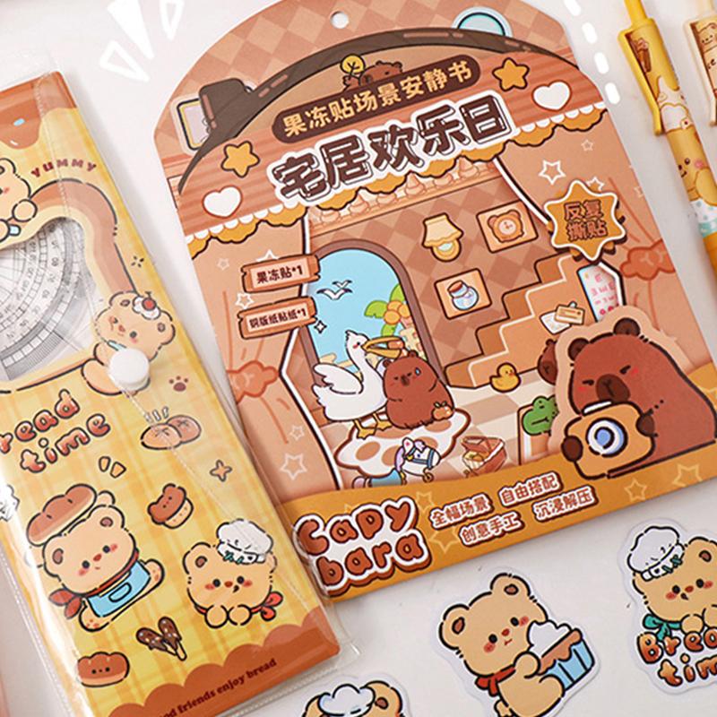 1 Sett Kreativt Søtt Liten Bjørn Skrivesett Tegneserie Skrivesaker Overraskelsespose Bursdagsgaver Morsomt Skrivesett Skoleutstyr