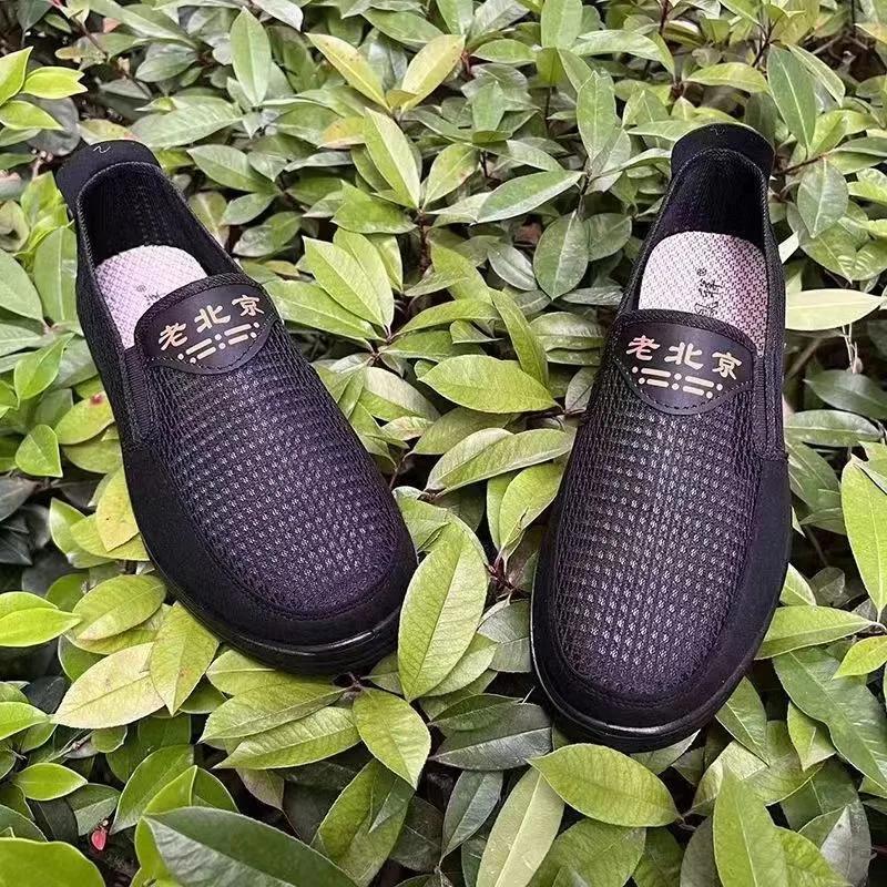 New Summer Men's Flat Loafer Shoes for Men Breathable Non-slip Casual Shoes Soft Sole Comfort Walking Shoes Sandalias Sneakers