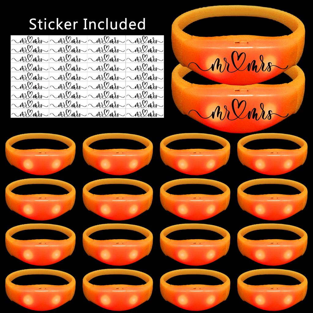 20-100 Piezas Pulseras LED para Bodas Pulsera Luminosa Activada por Música y Sonido Pulseras que Brillan en la Oscuridad Para Suministros de Fiesta de Cumpleaños
