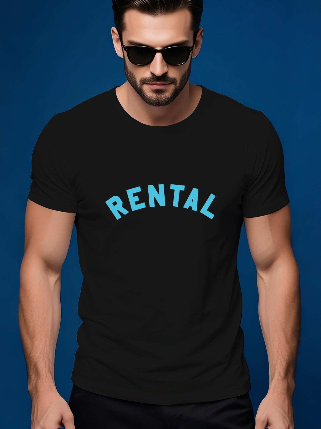 [Lightweight Design] RENTAL Graphic Tshirt Graphic Tshirt... XXL