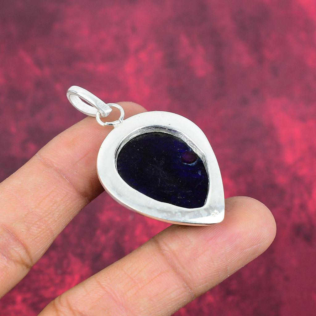 Blue Flash Labradorite Handmade Pendant, Natural Gemstone Jewelry, 925 Solid Sterling Silver Pendant Jewelry, For Gift
