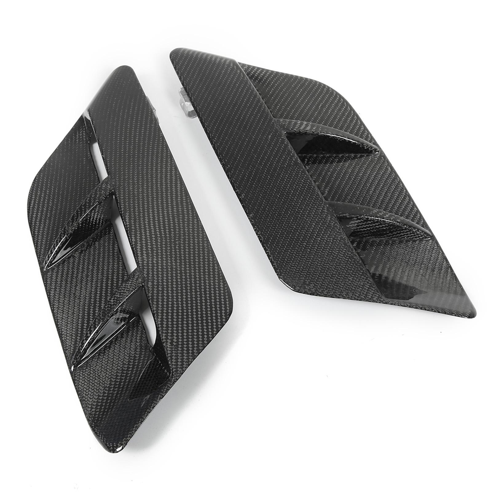 

Engine Hood Bonnet Air Outlet Vent Cover Trim Carbon Fiber Replacement for Dodge Challenger SXT 2015‑2022