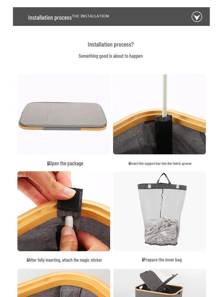 Doppelnutzungs-Wasserdichter Wäschekorb aus Oxford-Gewebe mit Großem Fassungsvermögen