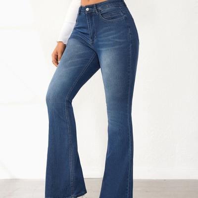 ג'ינס וינטג' לנשים אביב חדש אלסטי Slim מכנסיים מיקרו פלייר מכנסיים נשים