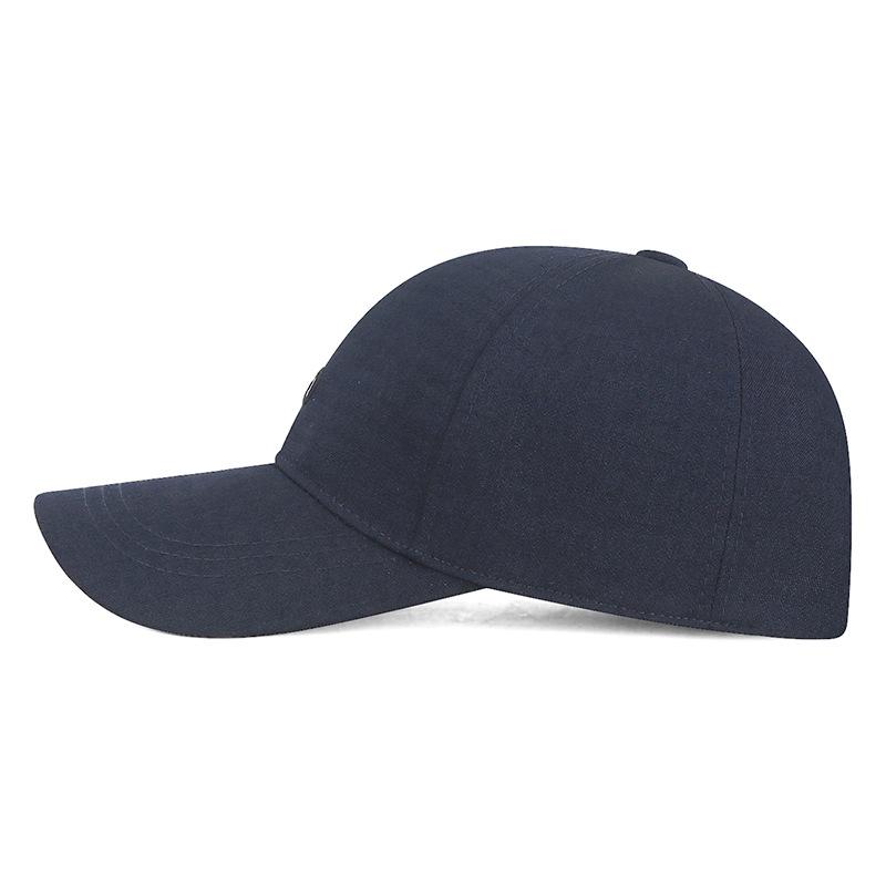 New Men's Solid Color Baseball Cap Adjustable Casual Dad Hat For Middle-Aged & Senior Outdoor Sports UV Protection Sun Visor