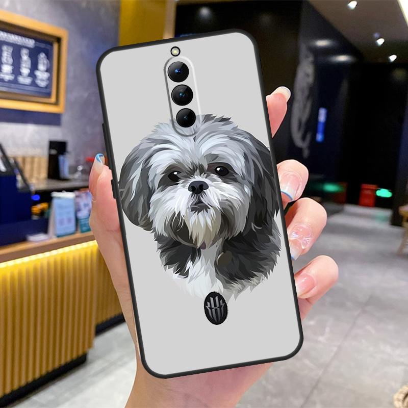 Cartoon Shih Tzu Dog Case For Nubia Red Magic 10 9 8 Pro Plus 6 7 6S 7S Pro 5G 6R RedMagic 9S 8S Pro Plus Cover