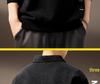 Men's High-End Half-Zip Corduroy Plush Hoodie: European Cotton, Ribbed Long Sleeve, Loose Fit, Autumn Polo Shirt.
