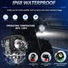 2Pcs Motorcycle LED Spotlight IP68 Waterproof High Low Beam Headlight for Off Road Electric Vehicles