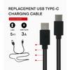 Replacement The USB-C Power Cord Compatible with Charging Cables for Samsung Solar TV Remote Controls, Yootech, Powlaken, Intoval, Seneo,QI-UE and