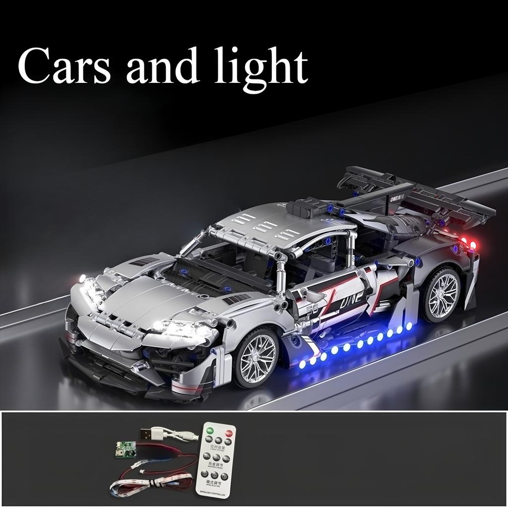 Building block sports car models, racing car assembly, building blocks, children and adults DIY sports car gifts, DIY toys