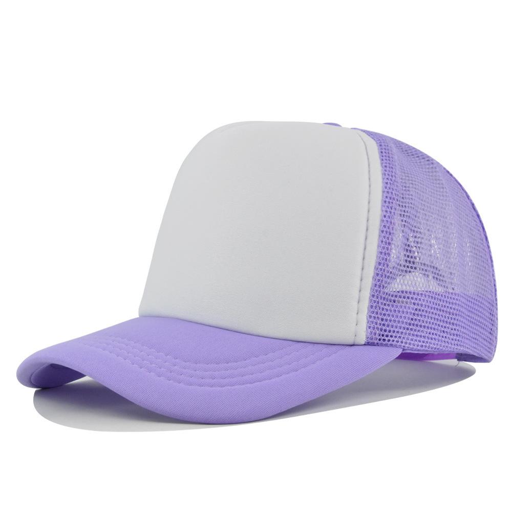 Fashion Desgin Solid Color Sponge Baseball Cap Net Cap Curved Brim Hat Sun Hat Light Mesh Sun Cap Outdoor Women Men