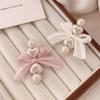 2pcs/set Children's  Imitation Pearl Hair Clip for Girls Sweet Pink Bow Side Bangs Clip Hairpins Korean Girls Bowknot Barrettes Baby Accessories