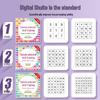 Schulte Grid Student Training Set: Number Tables & Educational Cards for Concentration Development