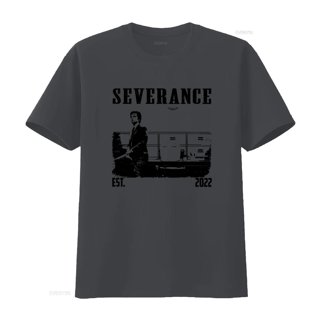 Severance TV Series Vintage Midcentury T Shirt for Men 2022 Est Print Crewneck Casual Vintage Washed Comfortable Homme
