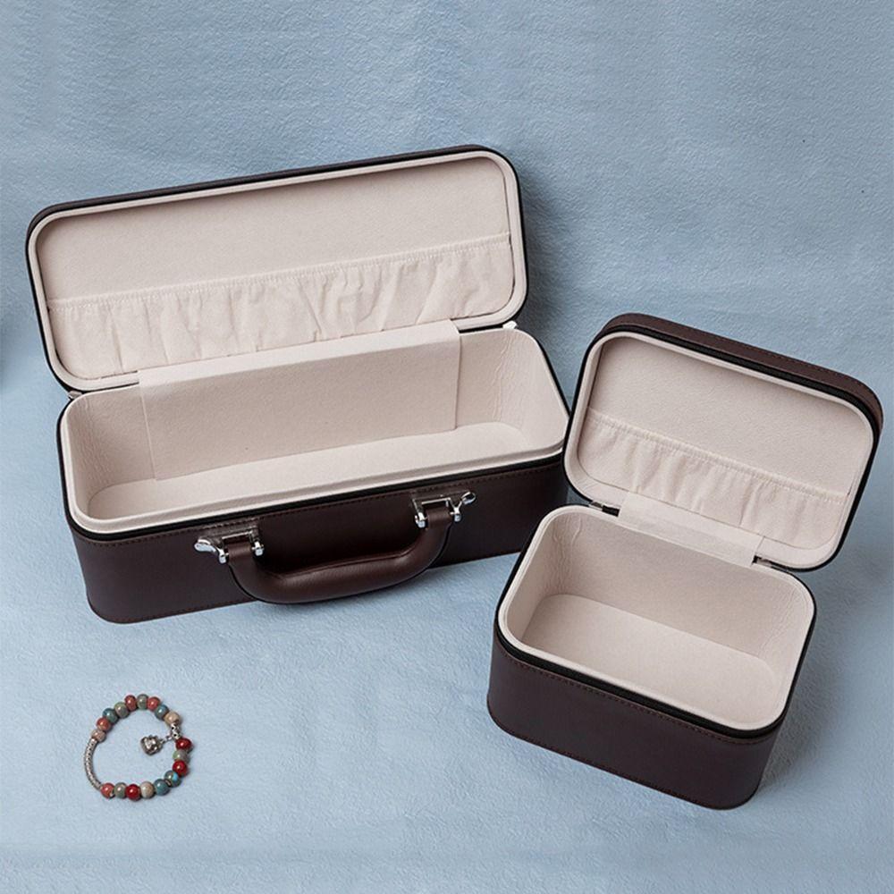 Vintage Wristwatch Holder PU Leather Bracelet Storage Boxes Watch Display Box Jewelry Storage