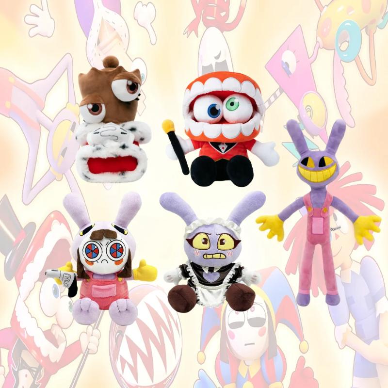 25CM Erstaunliche Digitale Puppe Zirkus Magd Jax Plüsch Magisches Kaninchen Clown Cartoon Peripherie Geeignet Fans Haus Sammlung Dekoration