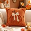 Wear Resistant Pumpkin Plush Cushion Comfortable Decorative Pillow Case Pillowslip  Home Decor