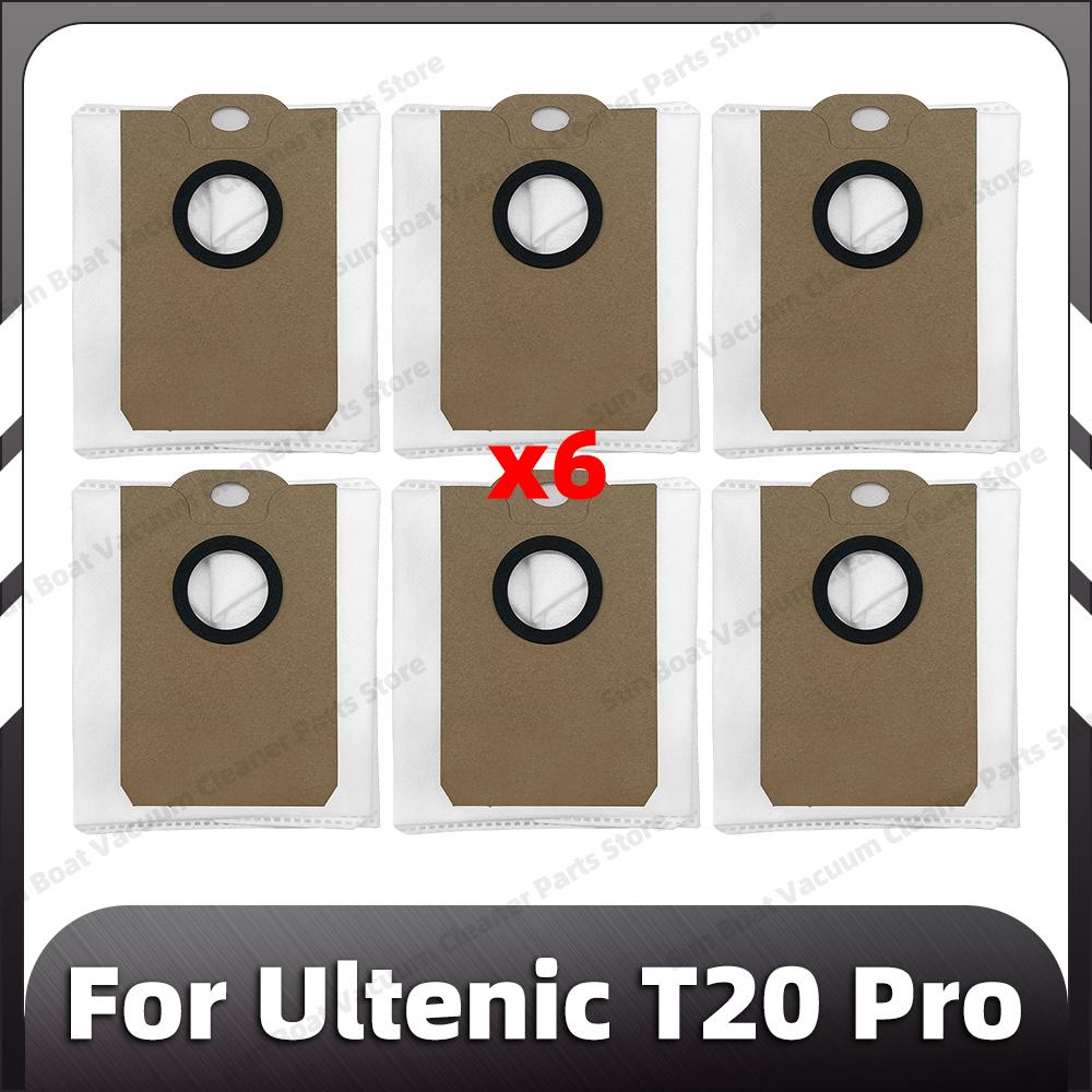 

Compatible for Ultenic T20 Pro Replacement Main Side Brush HEPA Filter Mop Pad Dust Bag Spare Part Accessories