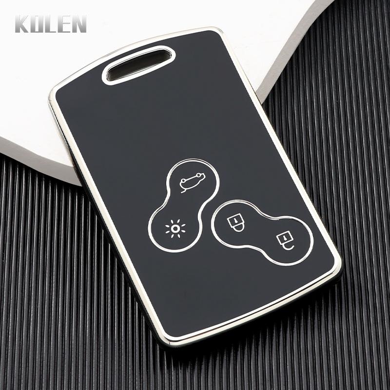 TPU Car Key Case Cover Shell Fob for Renault Duster Captur Clio Logan Megane Koleos Scenic Nema Fluence Zoe Keyless Accessories
