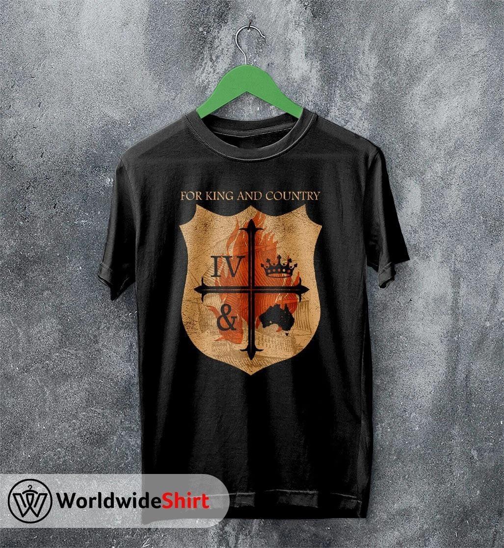 For King and Country Crest logo T shirt For King and Country Shirt BL1858 L