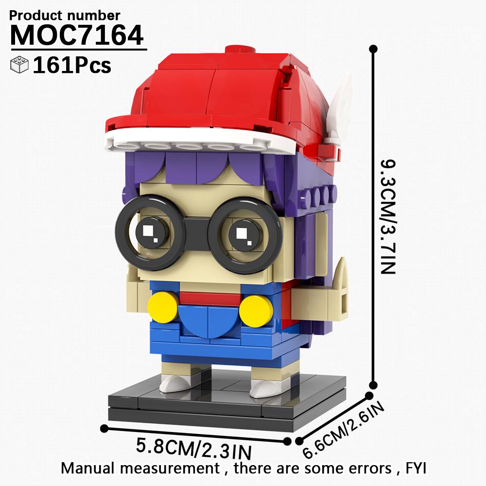 MOOXI Anime Series MOC Bricks BrickHeaded Figure Loong DIY Adult Building Blocks Set Model Kids Education Toys For Children Gift
