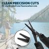 Fishing line scissors, braided fishing line scissors, stainless steel braided fishing line scissors, retractable lanyard, salt w