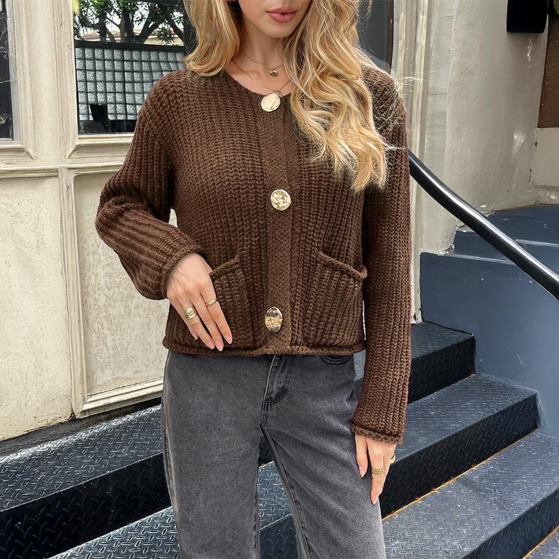 Casual Holiday High-end Woolen Long-sleeved Shirts and Sweaters for Women 2025 Autumn Winter