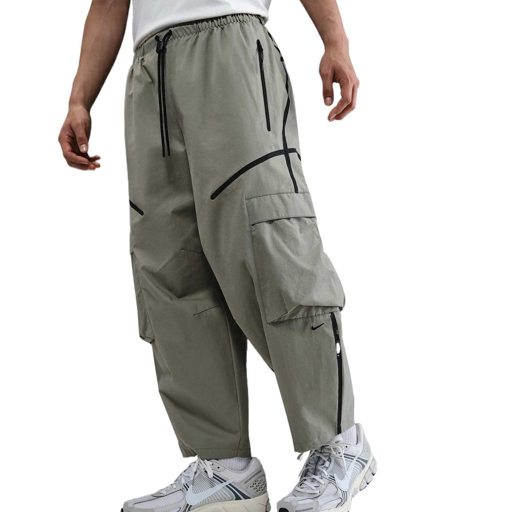 Nike Tecnologia Confortável Moda Simples Versátil Calças Esportivas de Nove Pontos Calças Masculinas Verde-Exército-Claro Preto HJ2951320