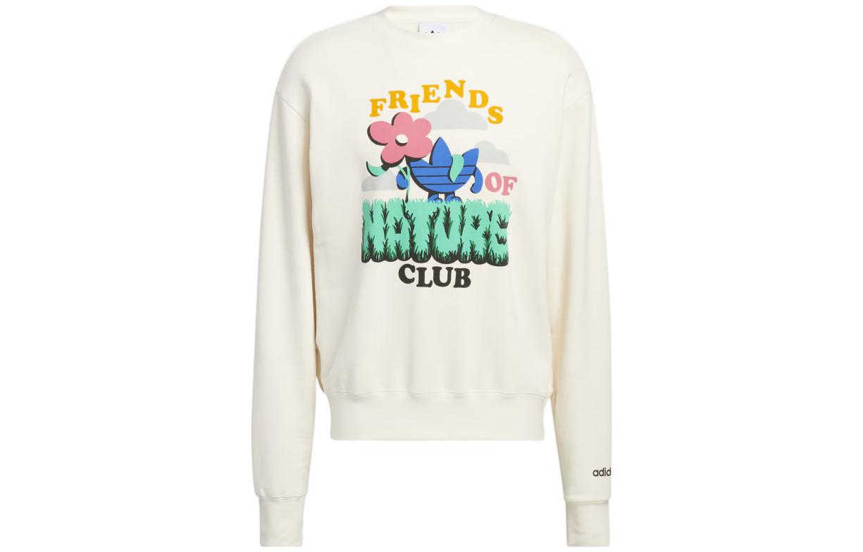 

Adidas Originals Sweatshirts Men s Nude Crew Neck Moderate Regular HC2118 L