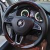 Peach Wood Leather for Skoda 2016-2018 Superb Hand Sewing Car Steering Wheel Cover Interior Protection Shell Car Accessories