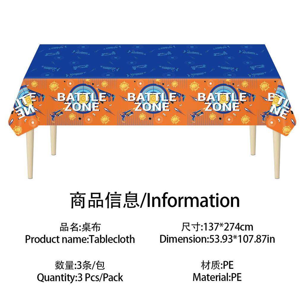 Spot Disposable Pe Tablecloth Thickened And Durable, Suitable For Party/Picnic/Home Style