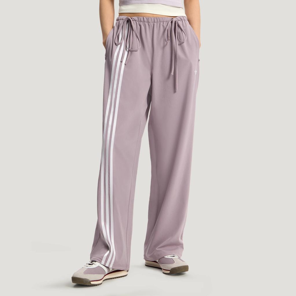 Adidas Originals Ribbon Striped Woven Loose Sports Casual Pants Women bottoms KY5689